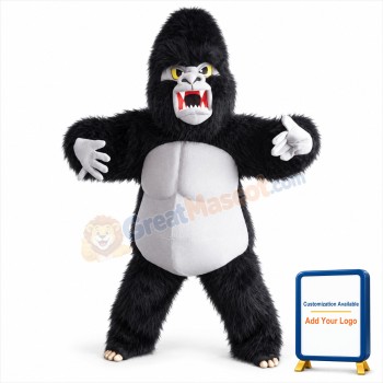 Black Gorilla Mascot Costume Adult Costume