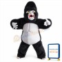 Black Gorilla Mascot Costume Adult Costume