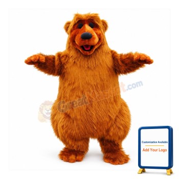 Brown Bear Mascot Costume Adult Costume