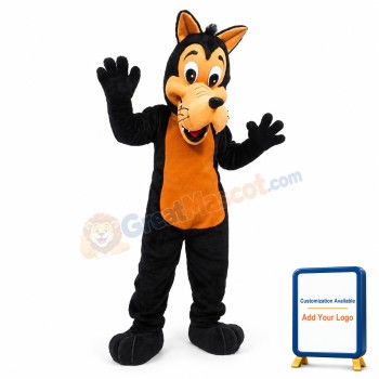 Happy Wolf Mascot Costume Adult Costume