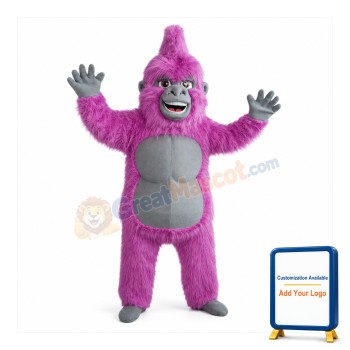 Pink Gorilla Mascot Costume Adult Costume