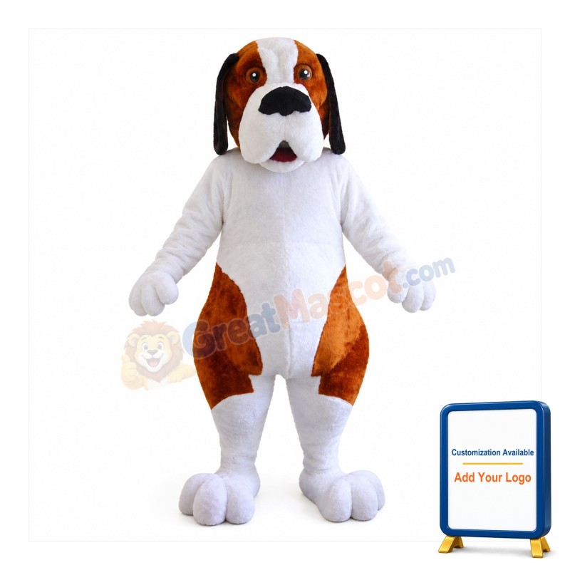 Saint Bernard Dog Mascot Costume