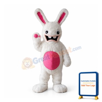 Crazy Bunny Mascot Costume Adult Costume