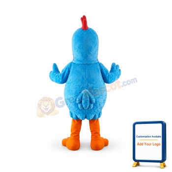 Blue Chicken Mascot Costume Adult Character Costume