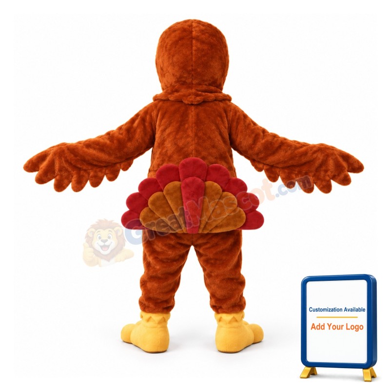 Turkey Mascot Costume Adult Costume