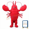 Crayfish Mascot Costume Lobster Adult Costume