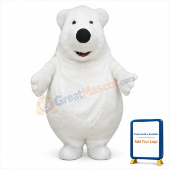 Giant Big Fat Polar Bear Mascot Costume