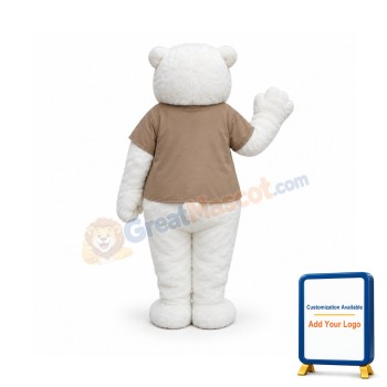 Cute Polar Bear Mascot Costume