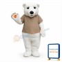 Cute Polar Bear Mascot Costume