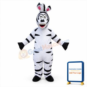 Madagascar Zebra Marty Mascot Costume