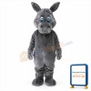 Grey Hippo Mascot Costumes