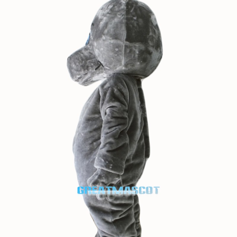 Grey Hippo Mascot Costumes