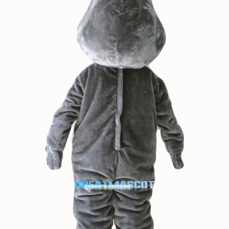 Grey Hippo Mascot Costumes