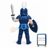 Blue Spartan Knights Mascot Costume