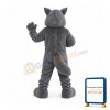 Cute Grey Wolf Mascot Costume