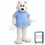 White Bear Mascot Costume