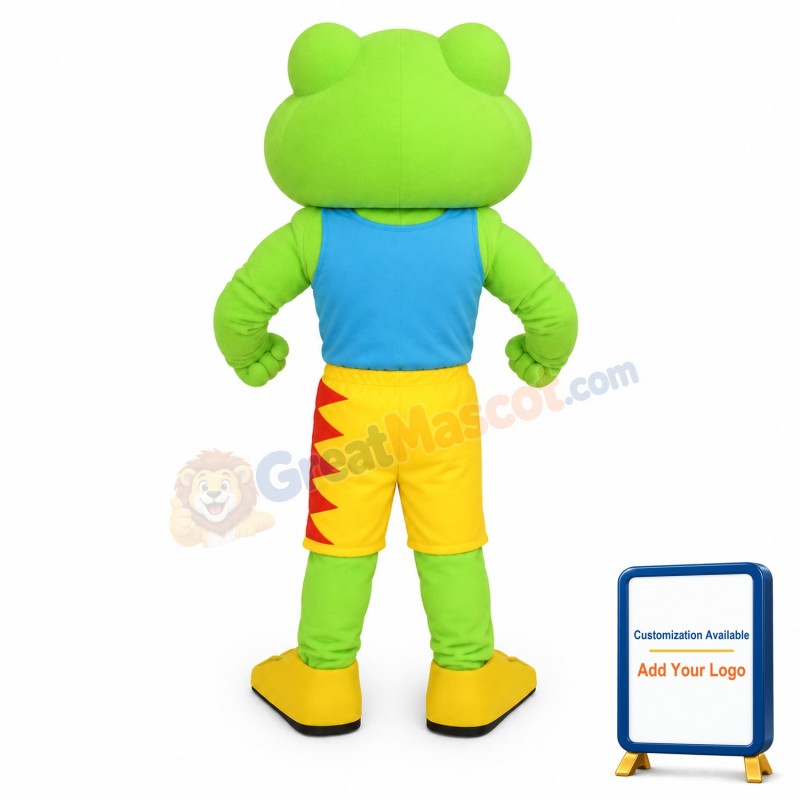 Power Frog Mascot Costume