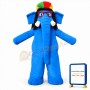 Blue Elephant Mascot Costume