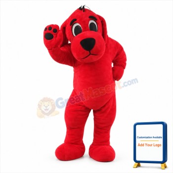 Big Red Dog Mascot Costume