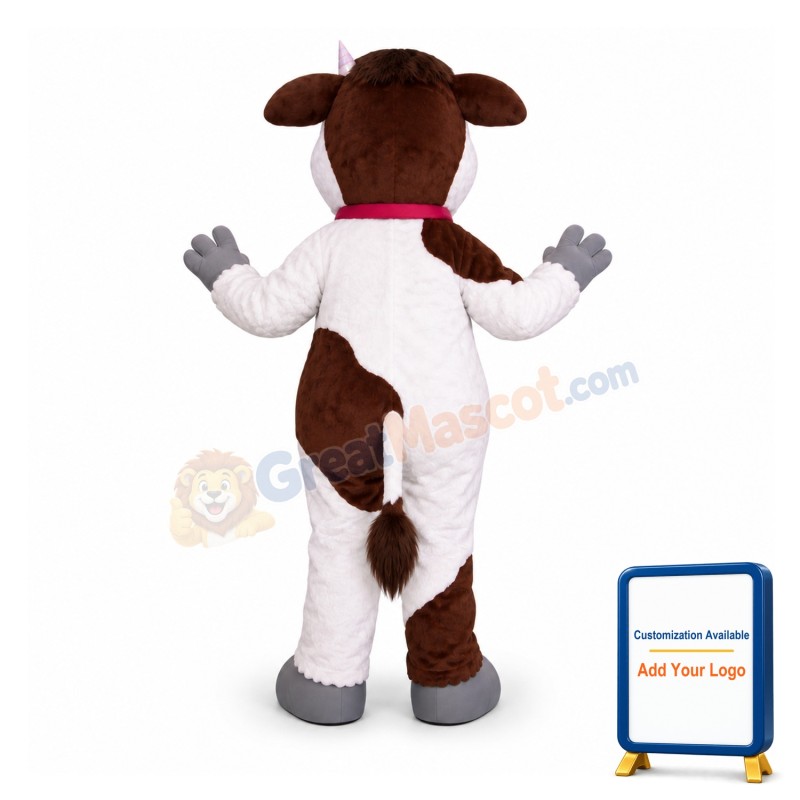 Cute Cow Mascot Costume