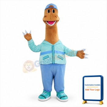Happy Dinosaur Mascot Costume