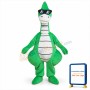 Cool Green Dinosaur Mascot Costume