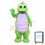 Cute Green Dinosaur Mascot Costume