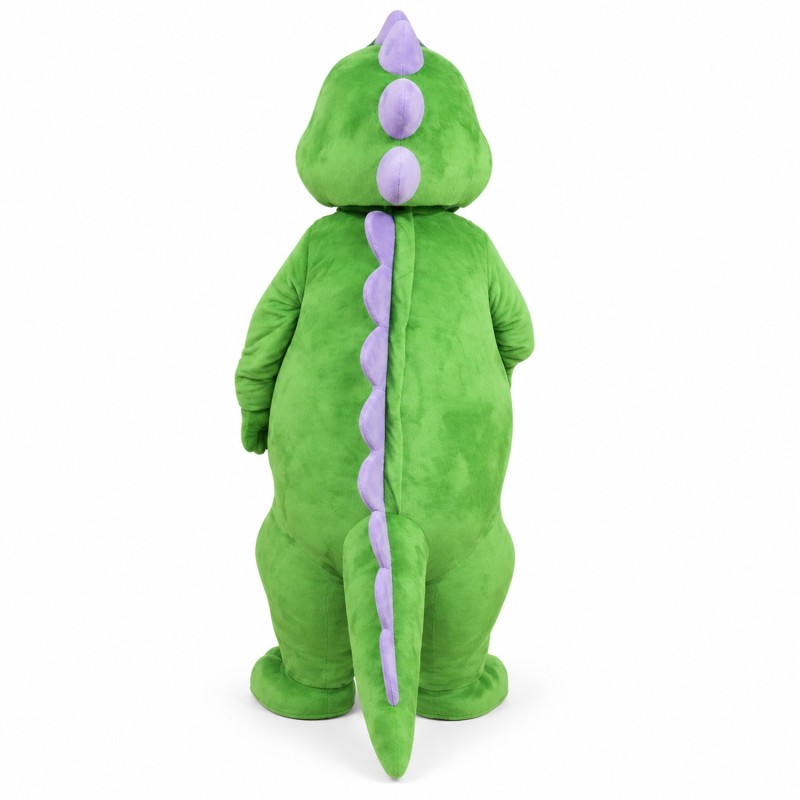 Cute Green Dinosaur Mascot Costume