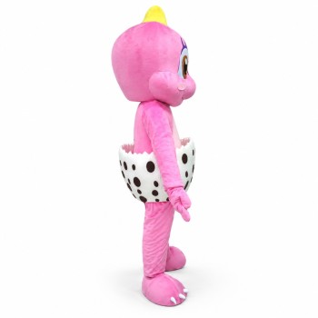 Pink Dinosaur Mascot Costume