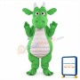 Green Adult Dragon Mascot Costume