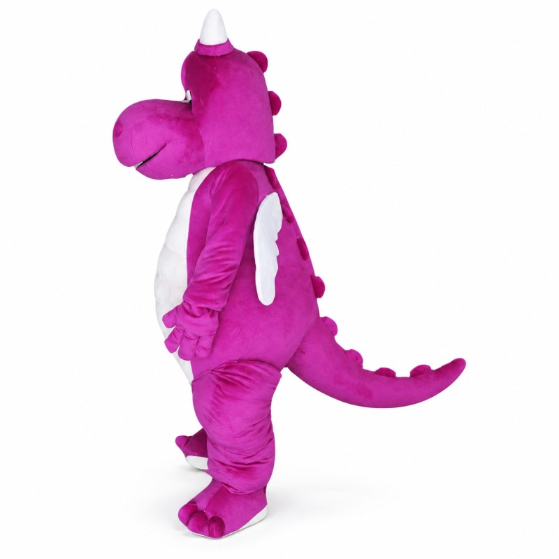 Purple Adult Dragon Mascot Costume