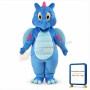 Cute Blue Dragon Mascot Costume