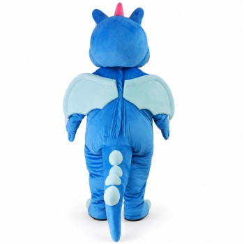 Cute Blue Dragon Mascot Costume