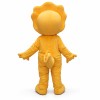 Orange Dinosaur Mascot Costume