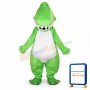 Adult Mascot Costume Green Dinosaur Costume