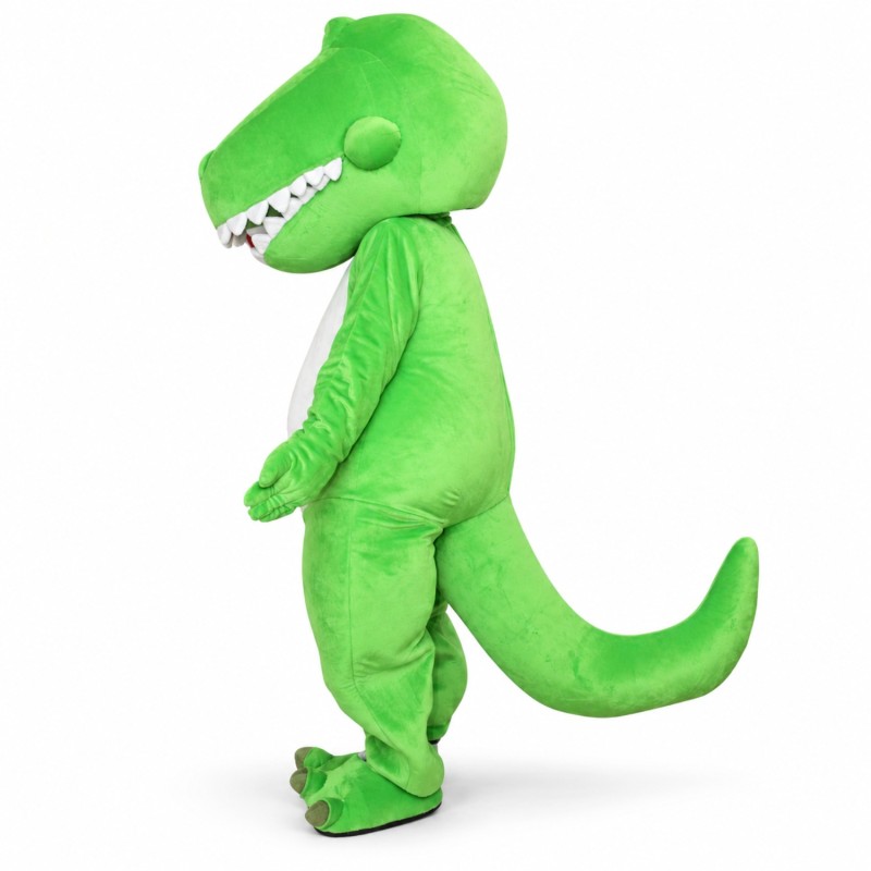 Adult Mascot Costume Green Dinosaur Costume