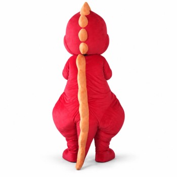 Red Dinosaur Mascot Costume