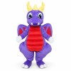 Purple Dragon Mascot Costume for Adults