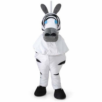 2 Person Adult Zebra Mascot Costumes