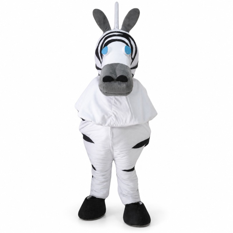 2 Person Adult Zebra Mascot Costumes