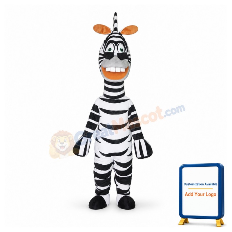 Cartoon Zebra Mascot Costumes