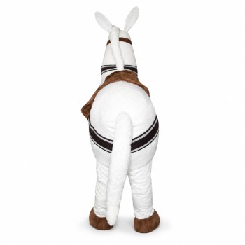 2 Person White Horse Mascot Costumes