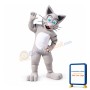 Cute Gray Cat Mascot Costume