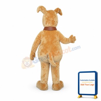 Cute Gold Dog Mascot Costume
