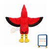All Red Cardinal Mascot Costume