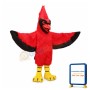 All Red Cardinal Mascot Costume