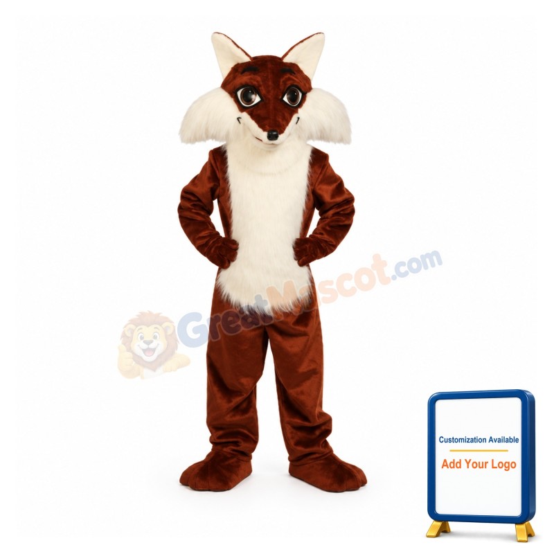Friendly Fox Mascot Costume