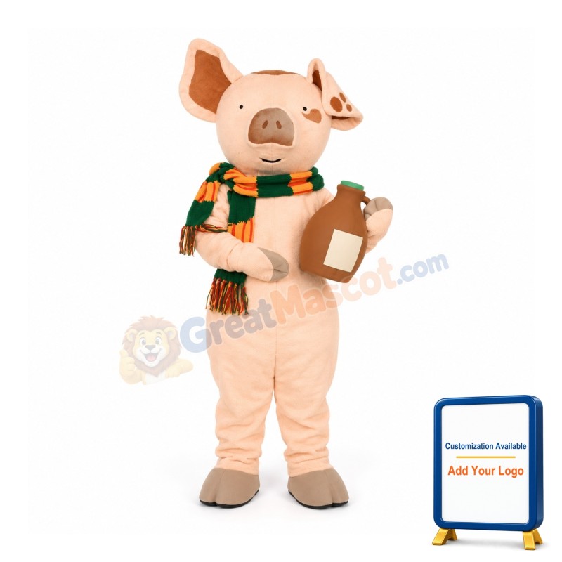 The Loveable Pig Mascot Costume