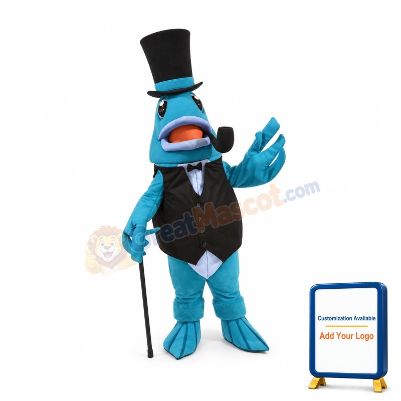 Boston Smoked Fish Mascot Costume