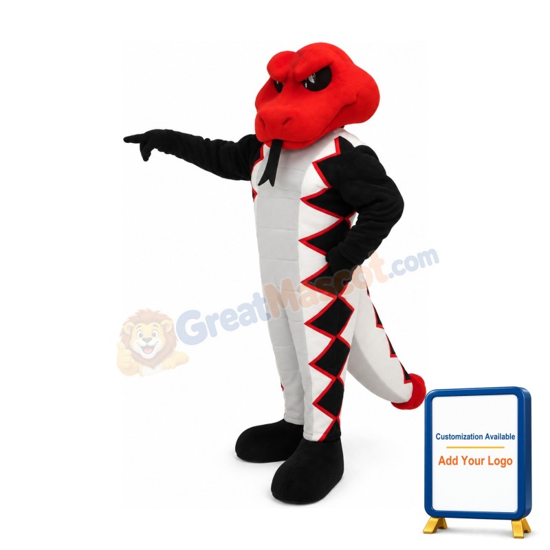 Red Cobra Mascot Costume